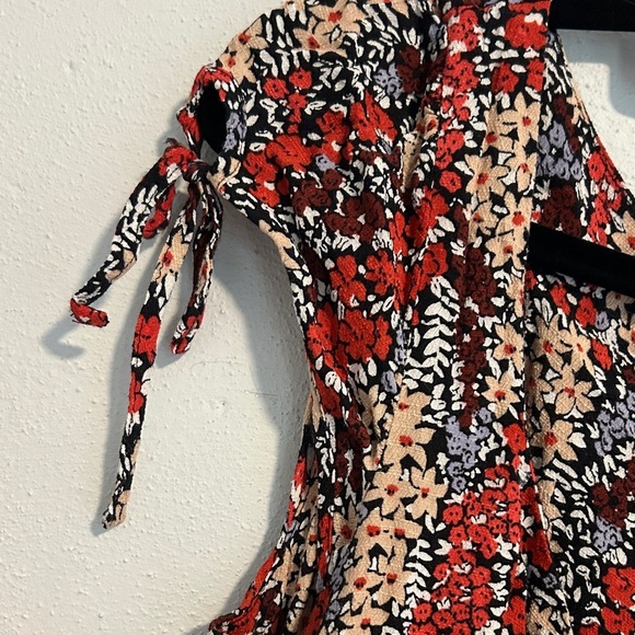 Free People Red Floral Mini Dress - Picture 5 of 5